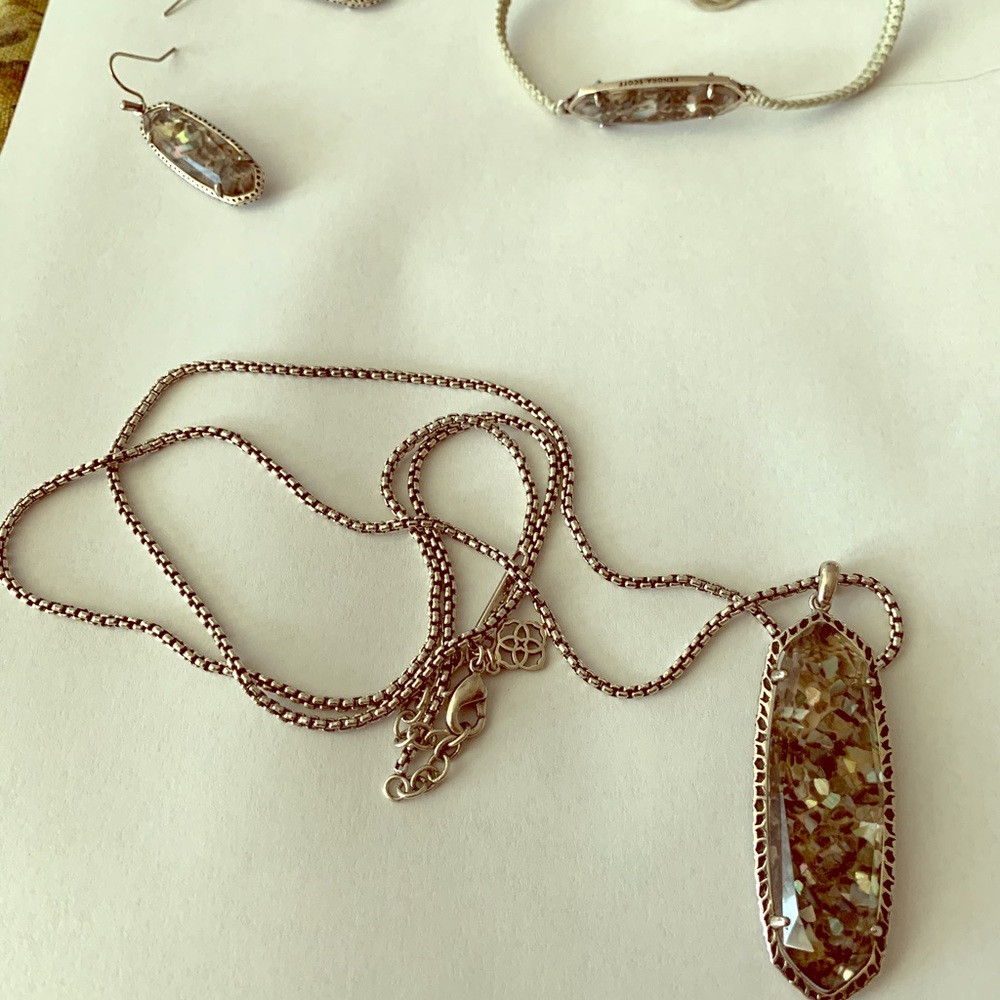 Kendra Scott bracelet earrings and necklace